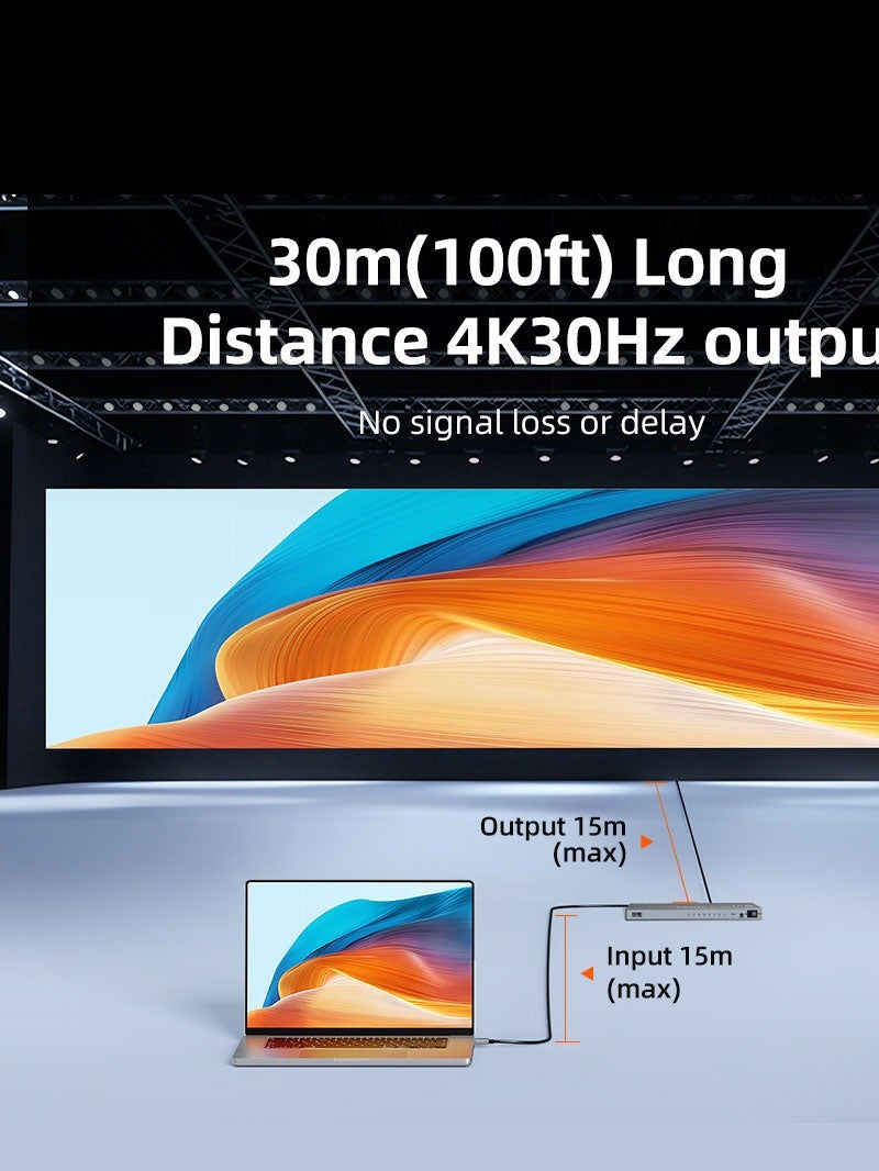 كابل تايم موزع إشارة HDMI بدقة 4K 1X8 لتوزيع الإشارة على شاشات متعددة - Image 4
